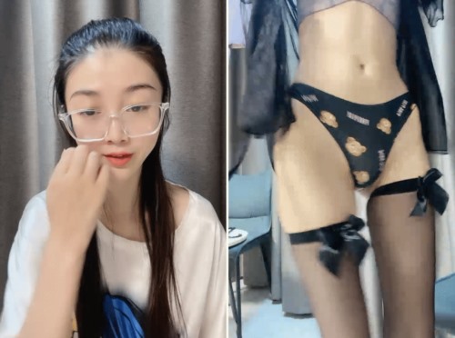 56401-高冷眼镜美女小姐姐！纤细美腿苗条身材！脱光全裸诱惑，翘起屁股特写，多毛肥穴自摸手指扣弄.jpg