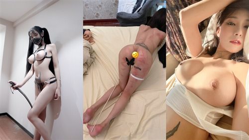 61824-露脸才是王道！最新流出推特绝色高颜女神【奶凶大人】私拍露出道具与金主爸爸大玩SM性爱花式调教.jpg